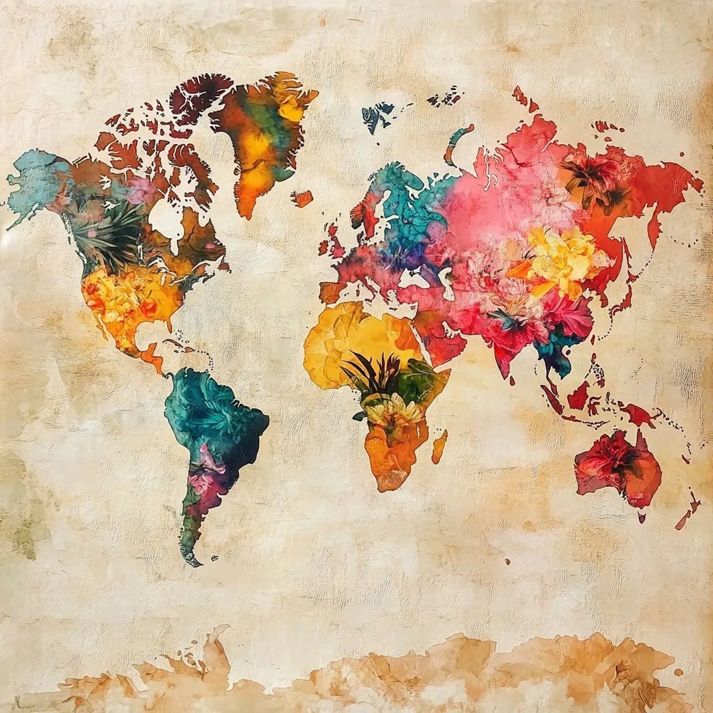 World Map Wall Art