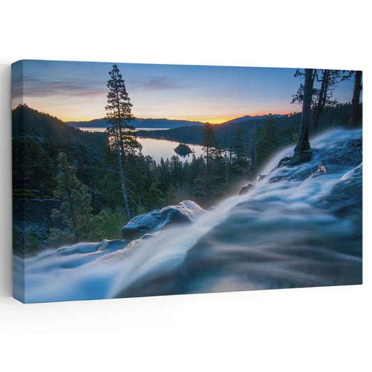 Eagle Waterfall Lake Tahoe Wall Art Canvas