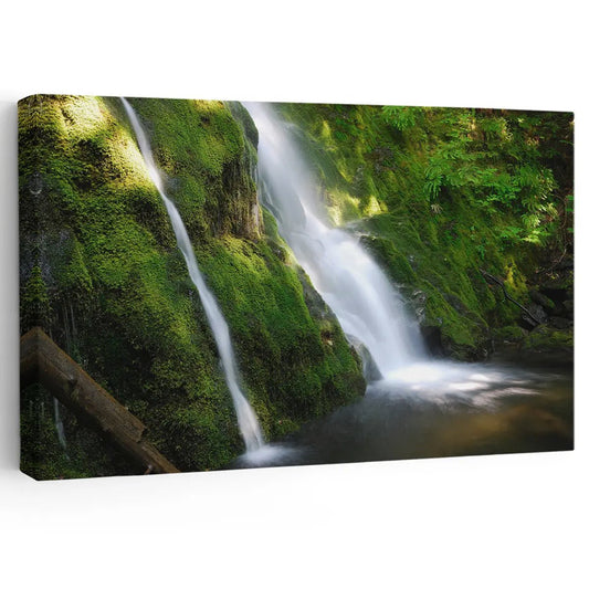 Peaceful Maui Waterfall Wall Art Canvas