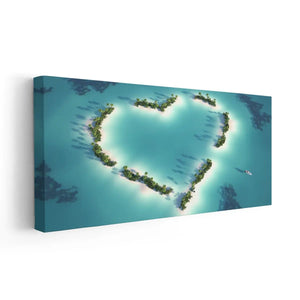 Luxury coastal wall decor presenting a breathtaking aerial ocean view.