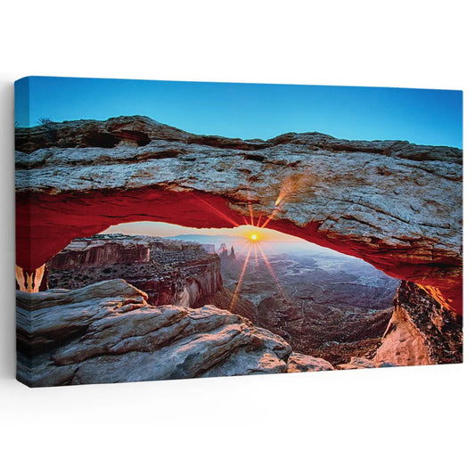 Mesa Arch Sunset Wall Art Canvas