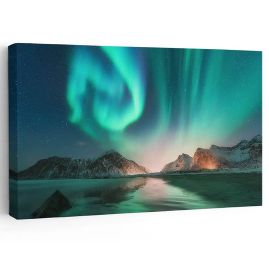 Aurora Borealis Wall Art Canvas