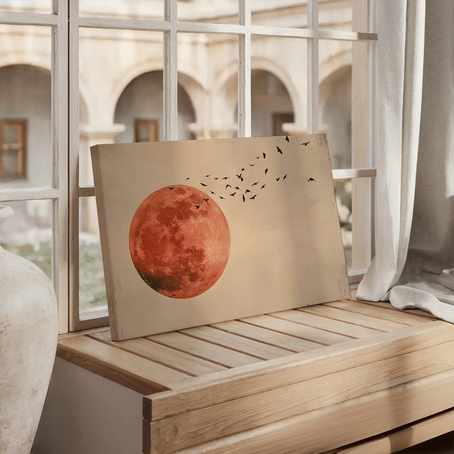 Blood Moon Canvas Wall Art-Stunning Canvas Prints