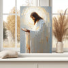 Painting Of Jesus Praying - Abstract Christian Wall Art