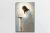 Painting Of Jesus Praying - Abstract Christian Wall Art