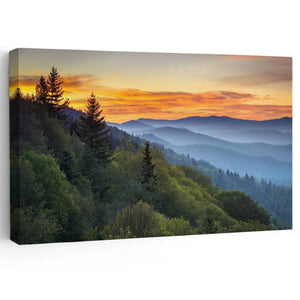 Smoky Mountains Wall Art Canvas