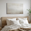 Christian wall art of He left the 99, painting above bed with minimalist decor