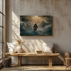 Jesus Walking On Water Canvas Art-Stunning Canvas Prints