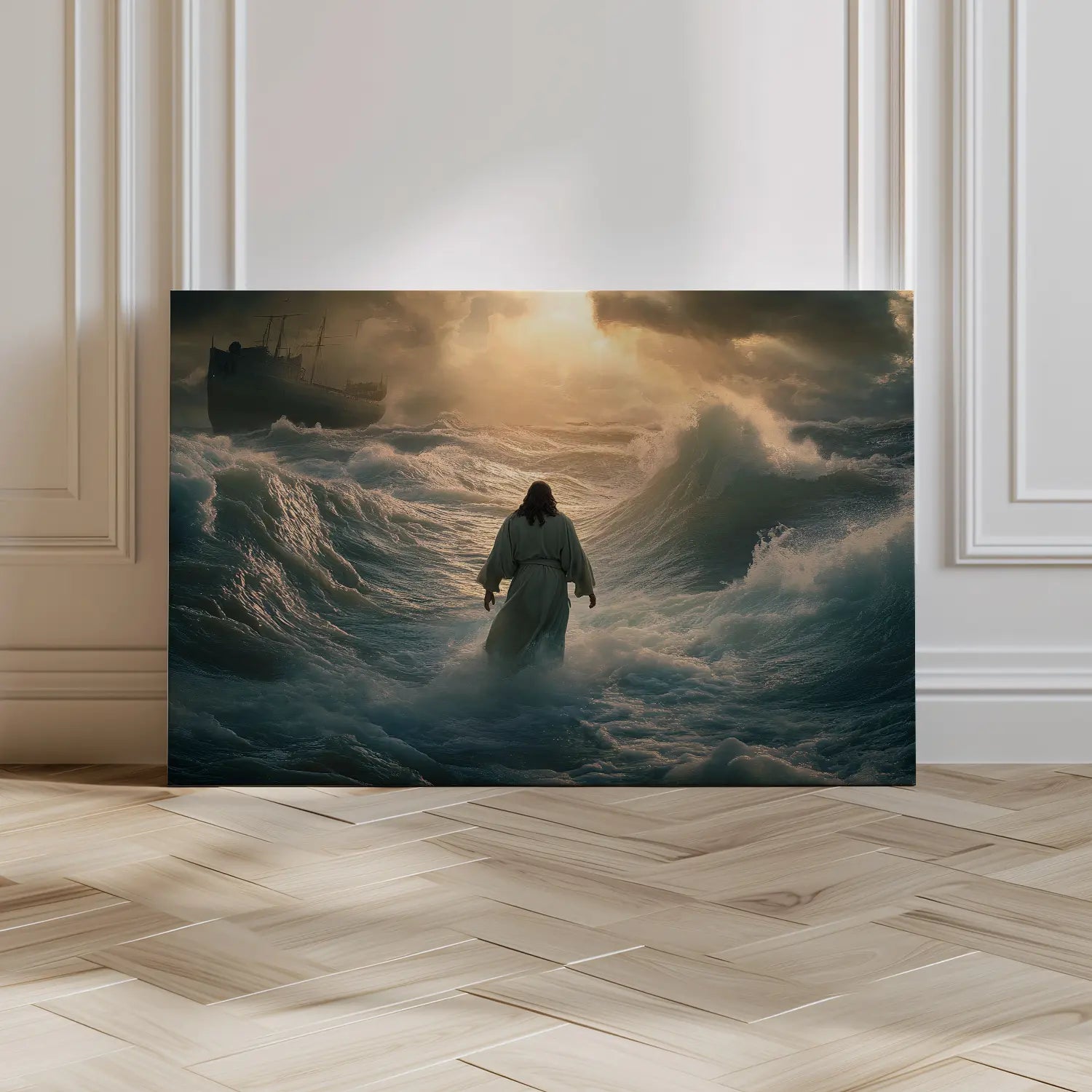 Jesus Walking On Water Canvas Art-Stunning Canvas Prints