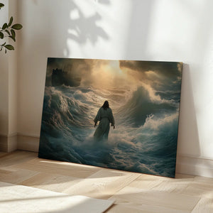 Jesus Walking On Water Canvas Art-Stunning Canvas Prints