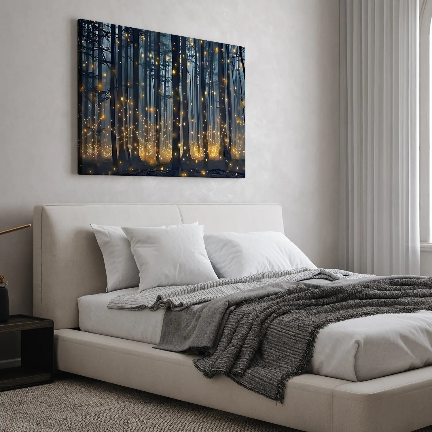 Mystical Firefly Forest Canvas Art-Stunning Canvas Prints