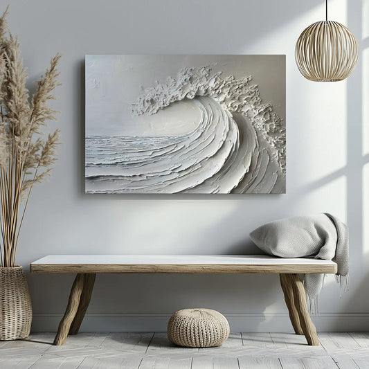 Ocean Wave Wall Art Wabi Sabi Art Print-Stunning Canvas Prints