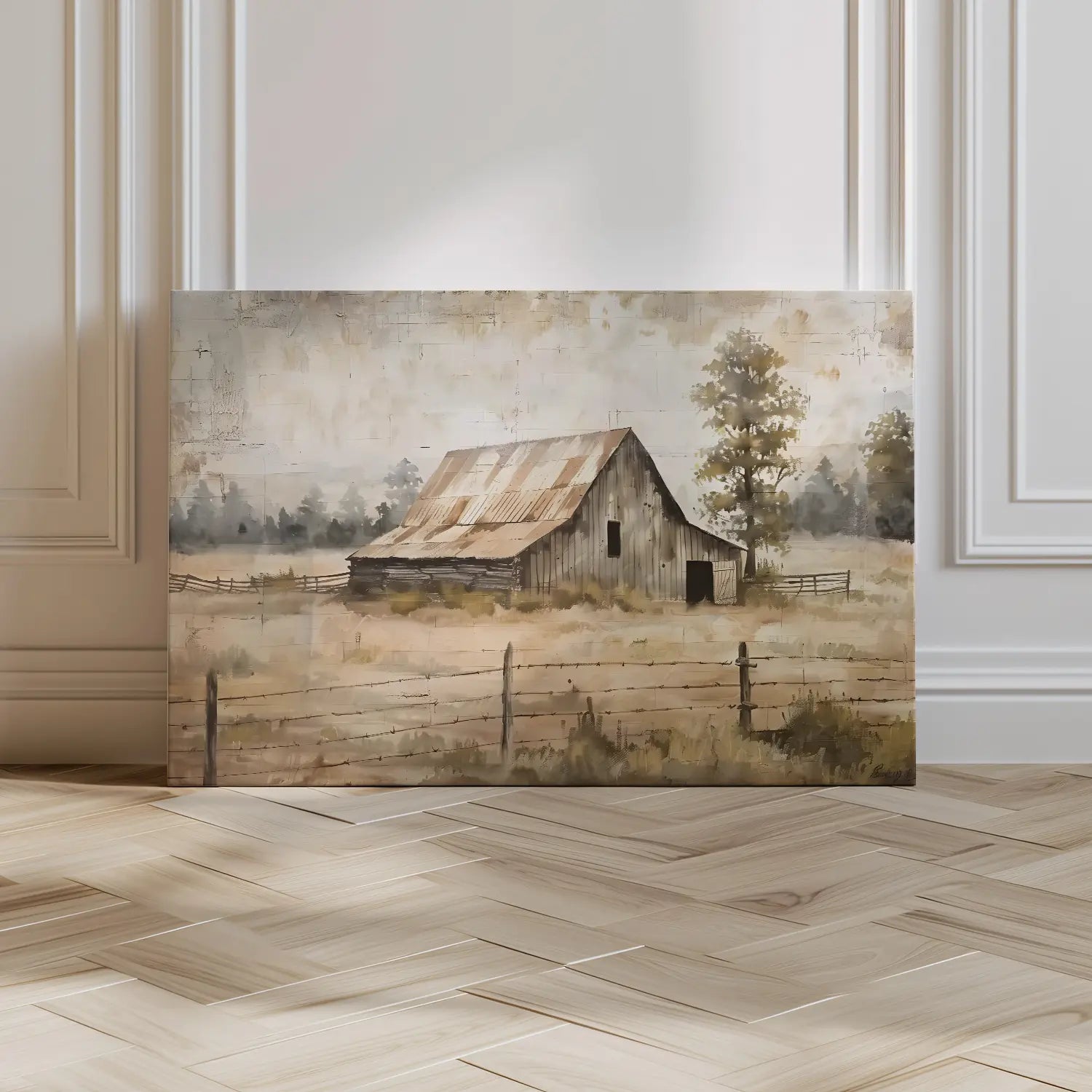 Rustic Farmhouse Wall Art, highlighting the inviting atmosphere of country living.