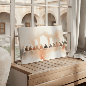 Watercolor Last Supper Wall Art Canvas-Stunning Canvas Prints