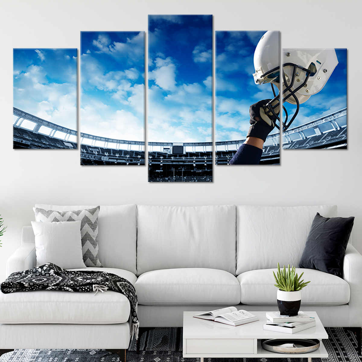 Football Helmet Wall Art Canvas Print-Stunning Canvas Prints