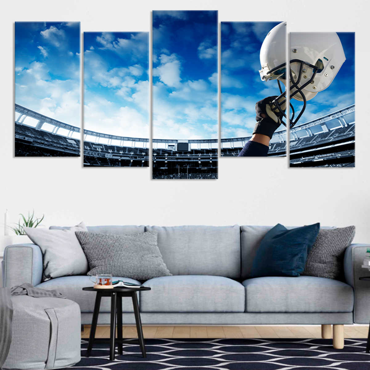 Football Helmet Wall Art Canvas Print-Stunning Canvas Prints