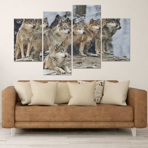 Wolf Pack Wall Art Canvas-Stunning Canvas Prints