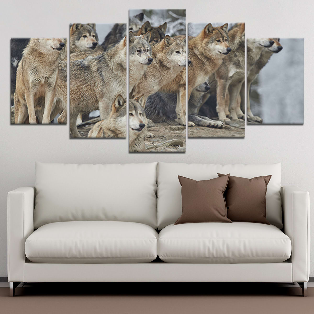 Wolf Pack Wall Art Canvas-Stunning Canvas Prints