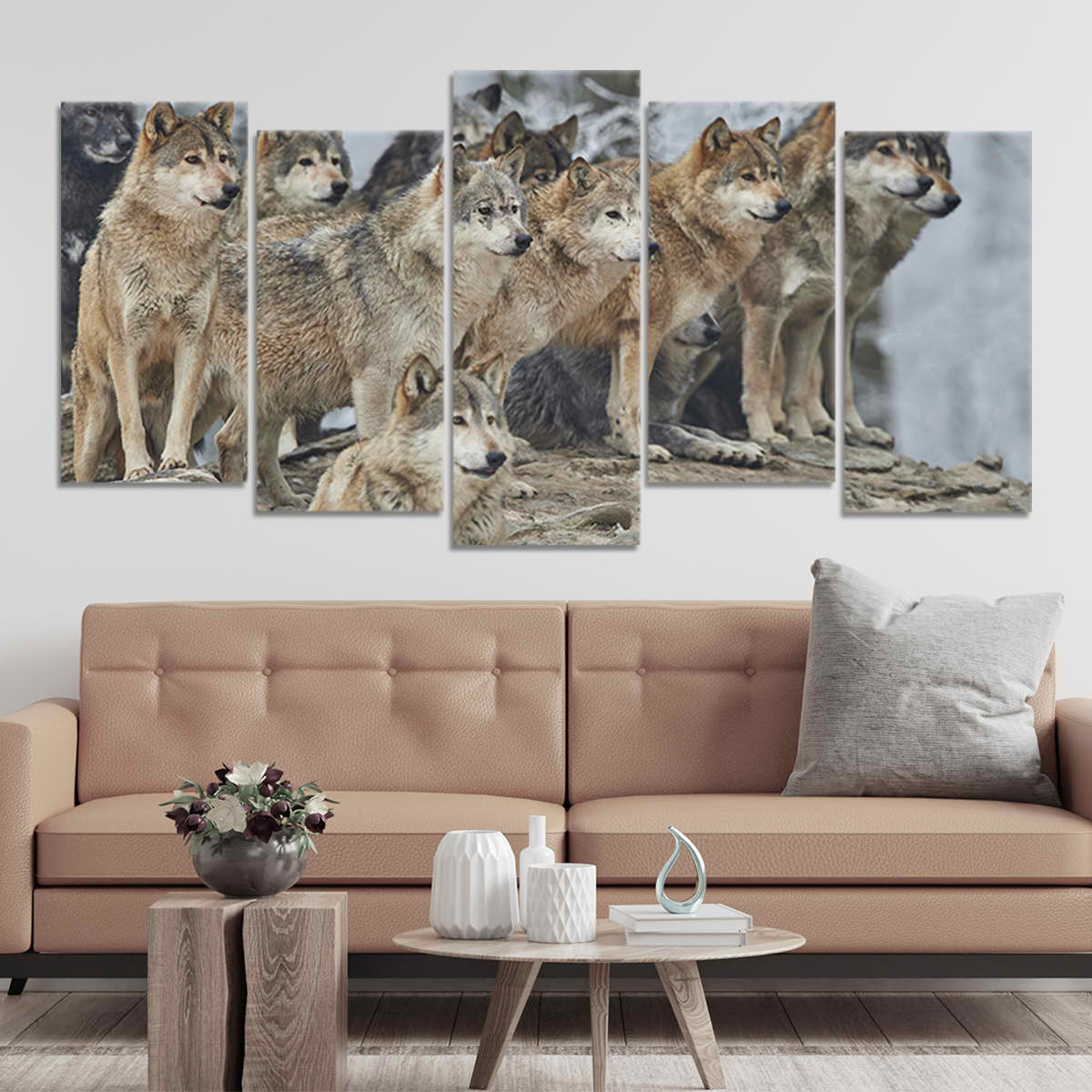 Wolf Pack Wall Art Canvas-Stunning Canvas Prints