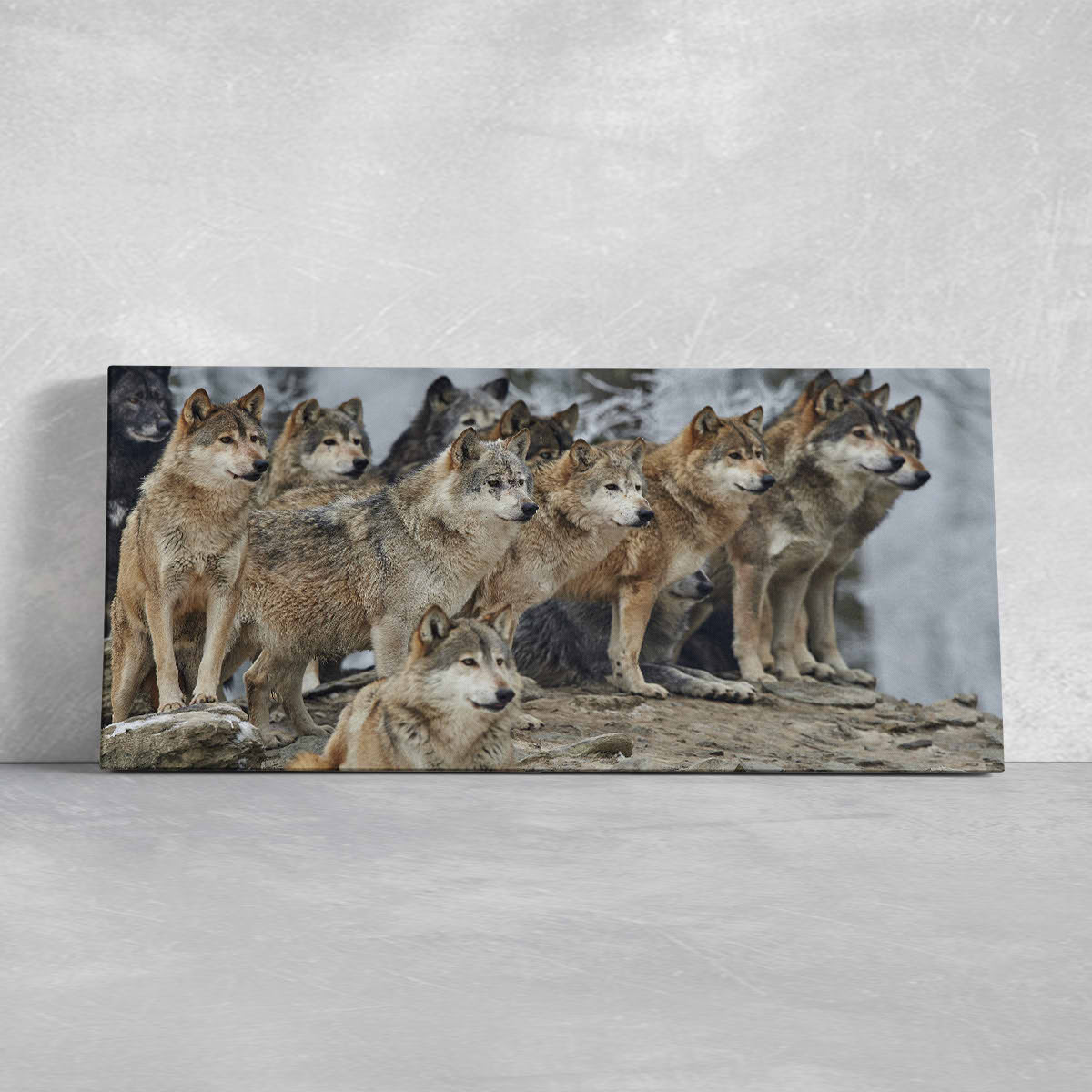 Wolf Pack Wall Art Canvas-Stunning Canvas Prints