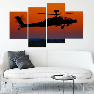 Military Apache Helicopter Wall Art-Stunning Canvas Prints