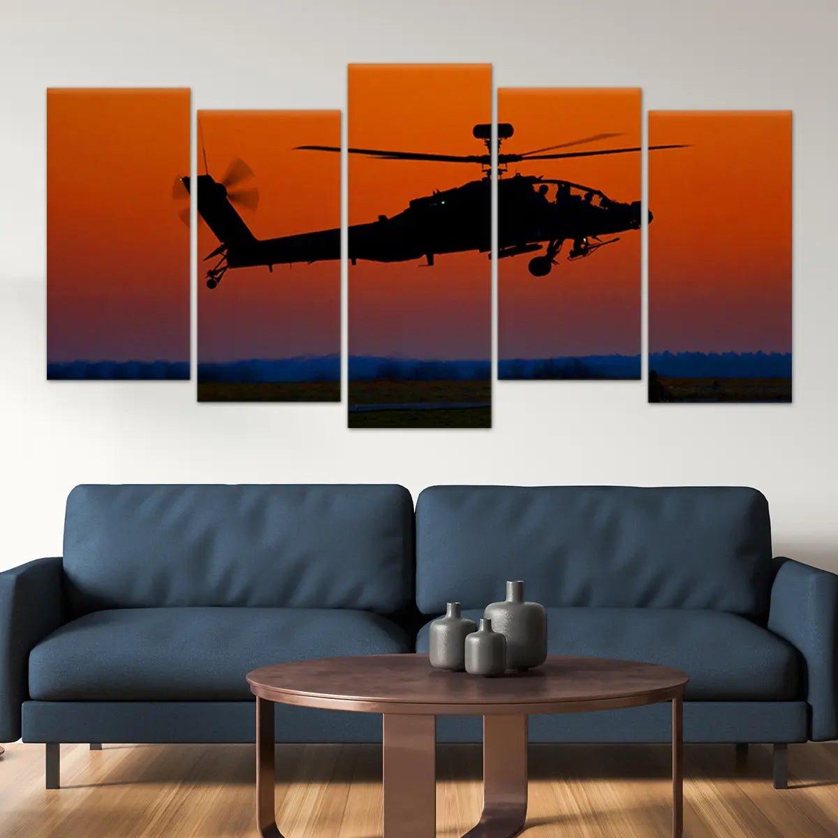 Military Apache Helicopter Wall Art-Stunning Canvas Prints