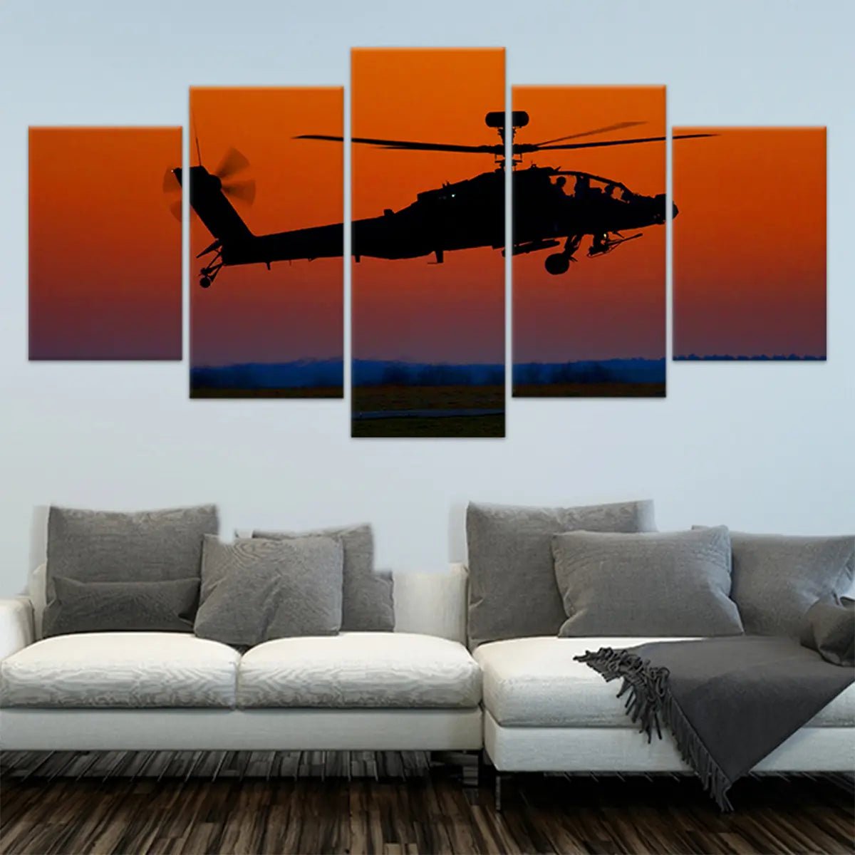 Military Apache Helicopter Wall Art-Stunning Canvas Prints