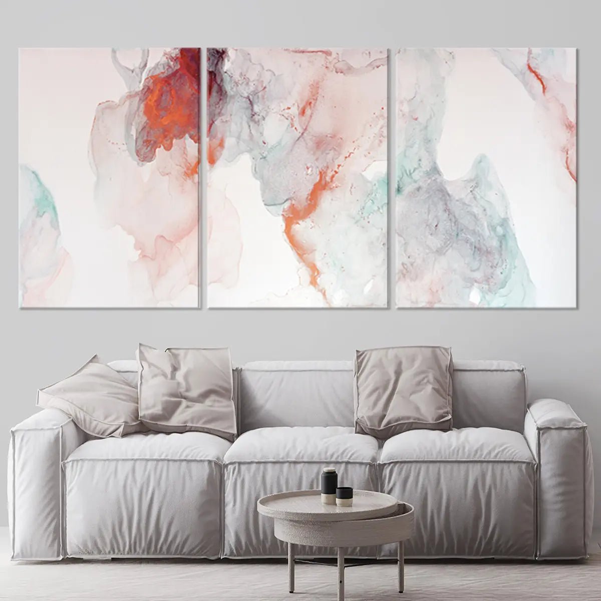 Ethereal Color Swirls Abstract Wall Art For Living Room-Stunning Canvas Prints