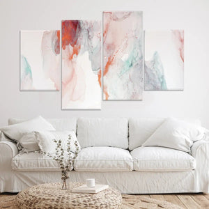 Ethereal Color Swirls Abstract Wall Art For Living Room-Stunning Canvas Prints