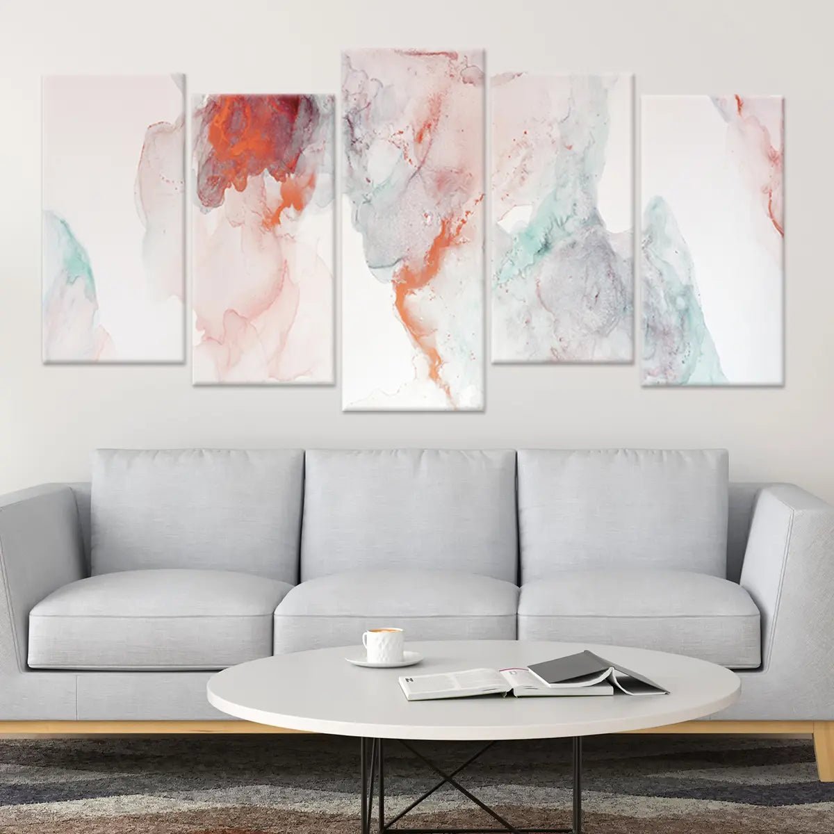 Ethereal Color Swirls Abstract Wall Art For Living Room-Stunning Canvas Prints