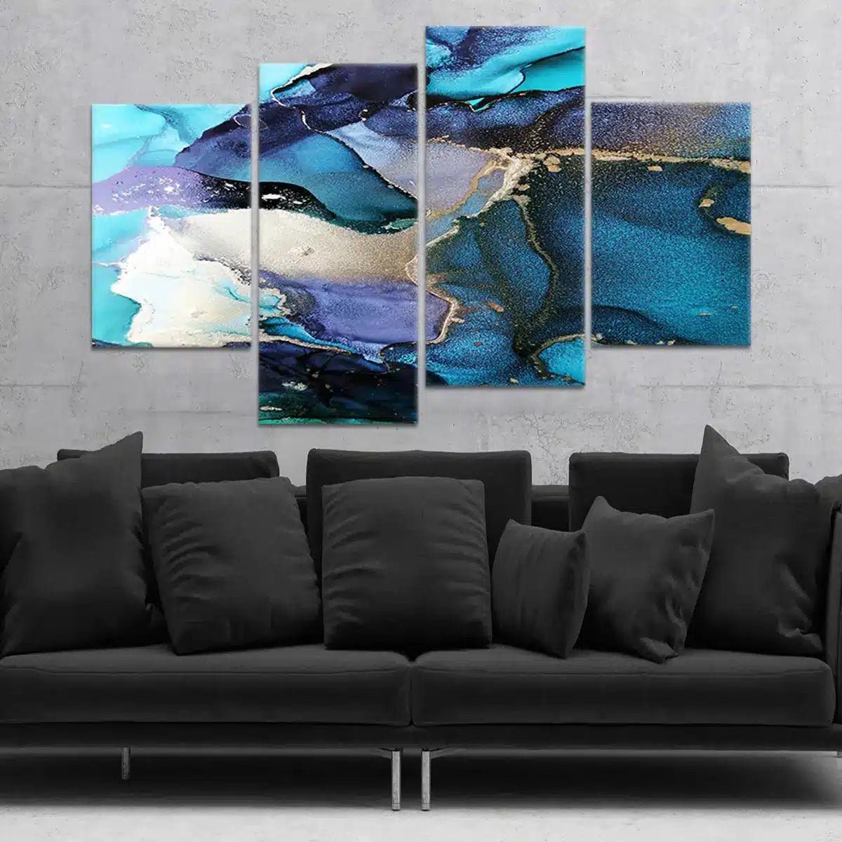 Dynamic Abstract Marble Wall Art For Living Room Wall-Stunning Canvas Prints