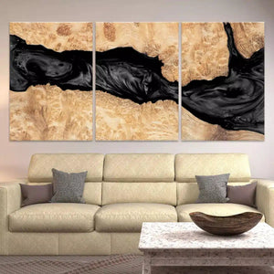 Abstract Black Lava Wall Art-Stunning Canvas Prints