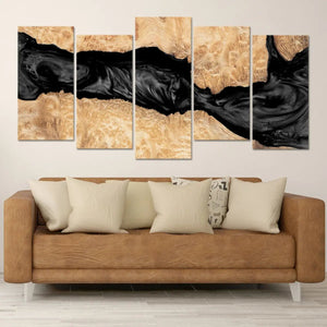 Abstract Black Lava Wall Art-Stunning Canvas Prints