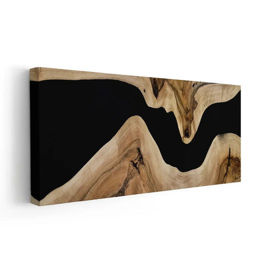 Wooden Wave Abstract Wall Art-Stunning Canvas Prints