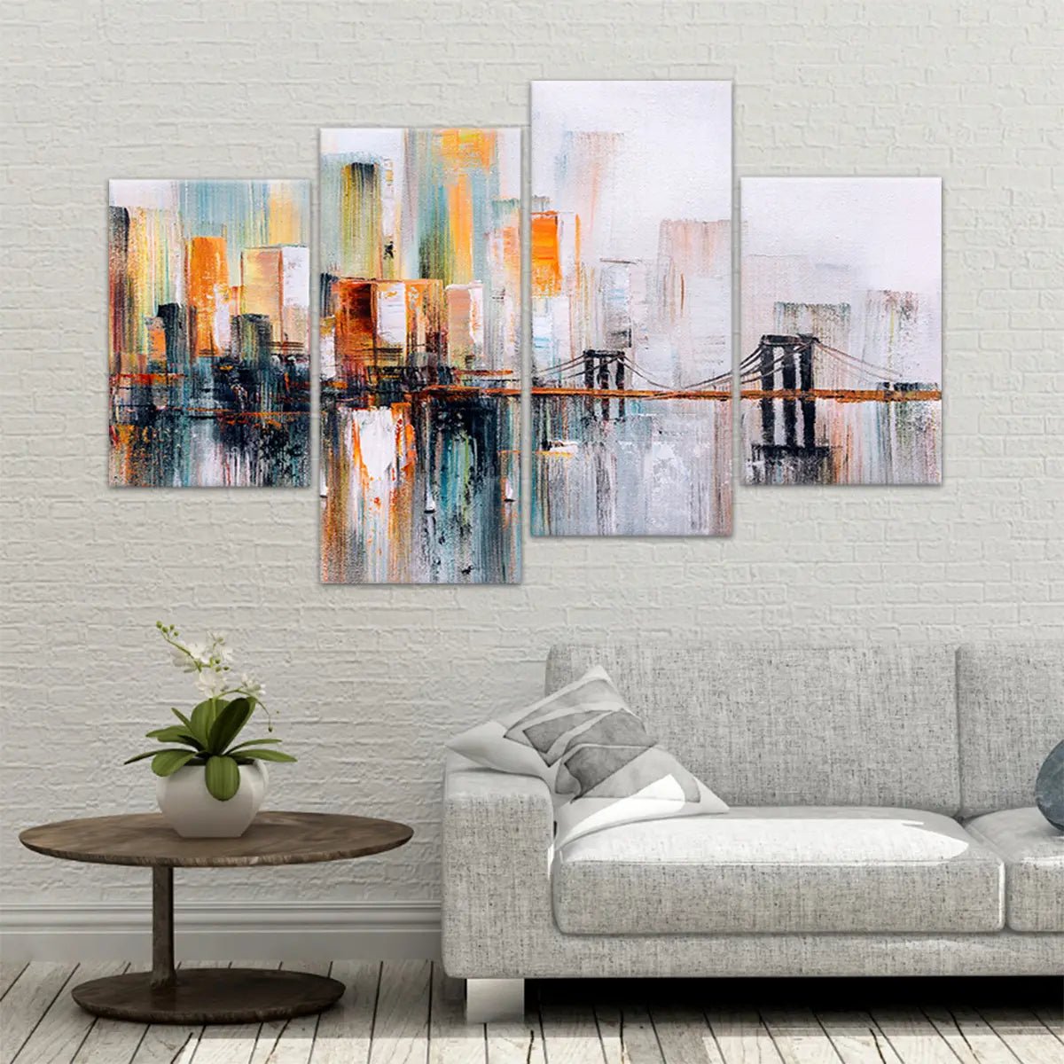 Abstract Brooklyn Bridge Wall Art Canvas-Stunning Canvas Prints