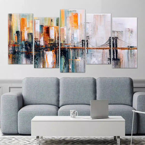 Abstract Brooklyn Bridge Wall Art Canvas-Stunning Canvas Prints