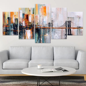 Abstract Brooklyn Bridge Wall Art Canvas-Stunning Canvas Prints