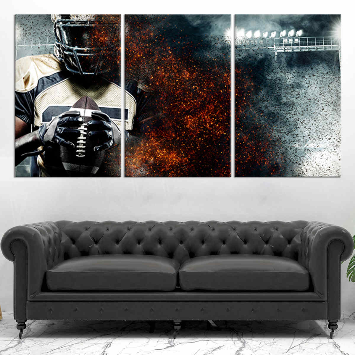 Abstract Football Wall Art Canvas Print-Stunning Canvas Prints