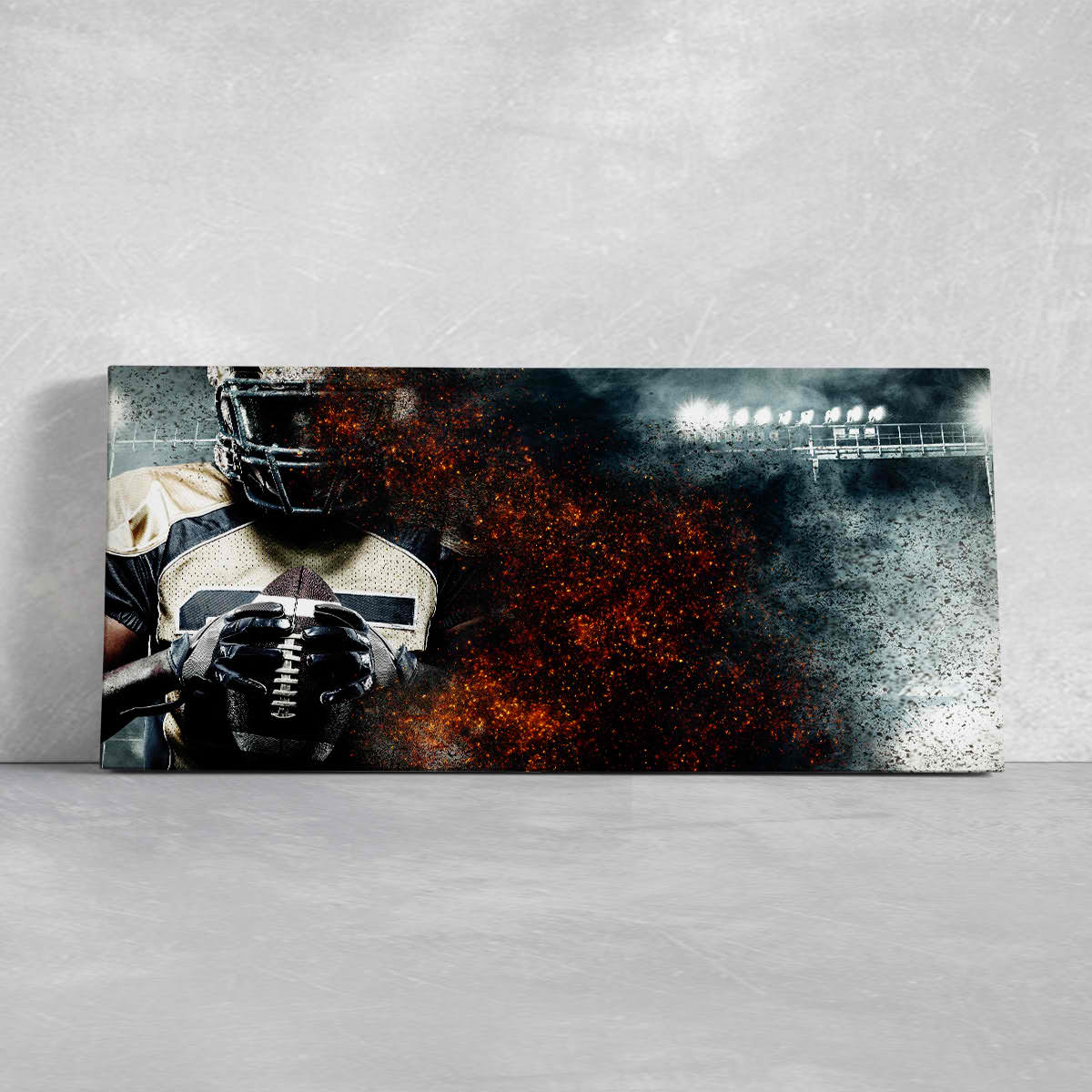 Canvas Football Player | by Art Canvas Wall Abstract Prints Stunning