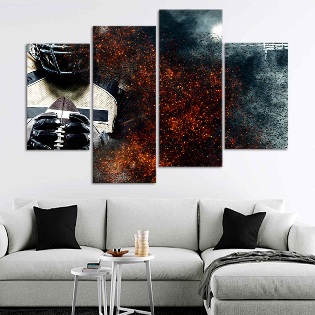 Abstract Football Wall Art Canvas Print-Stunning Canvas Prints