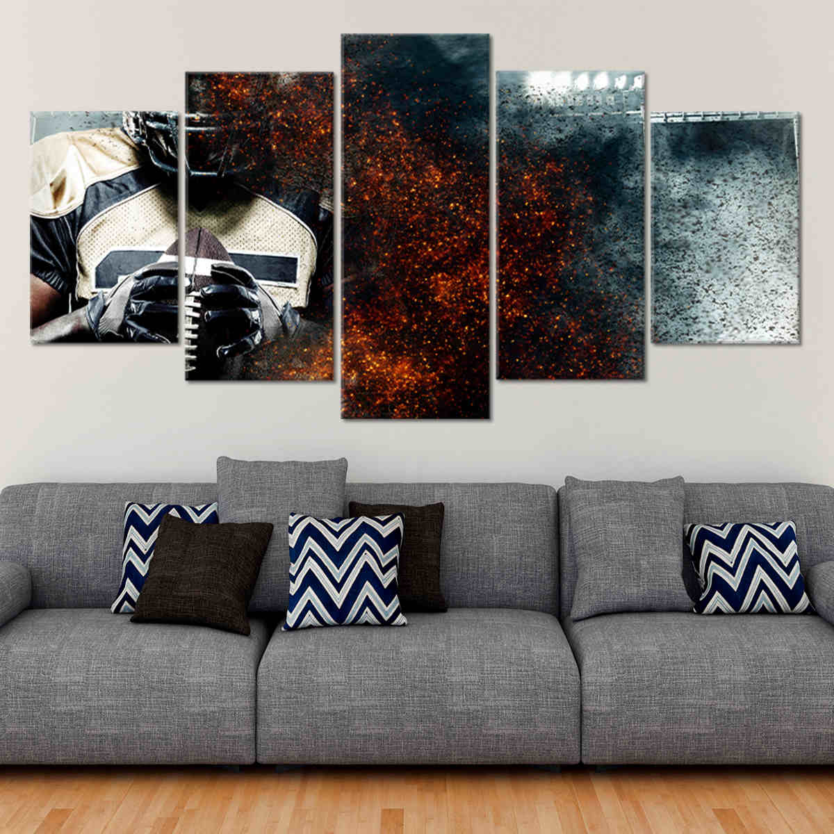 Abstract Football Wall Art Canvas Print-Stunning Canvas Prints