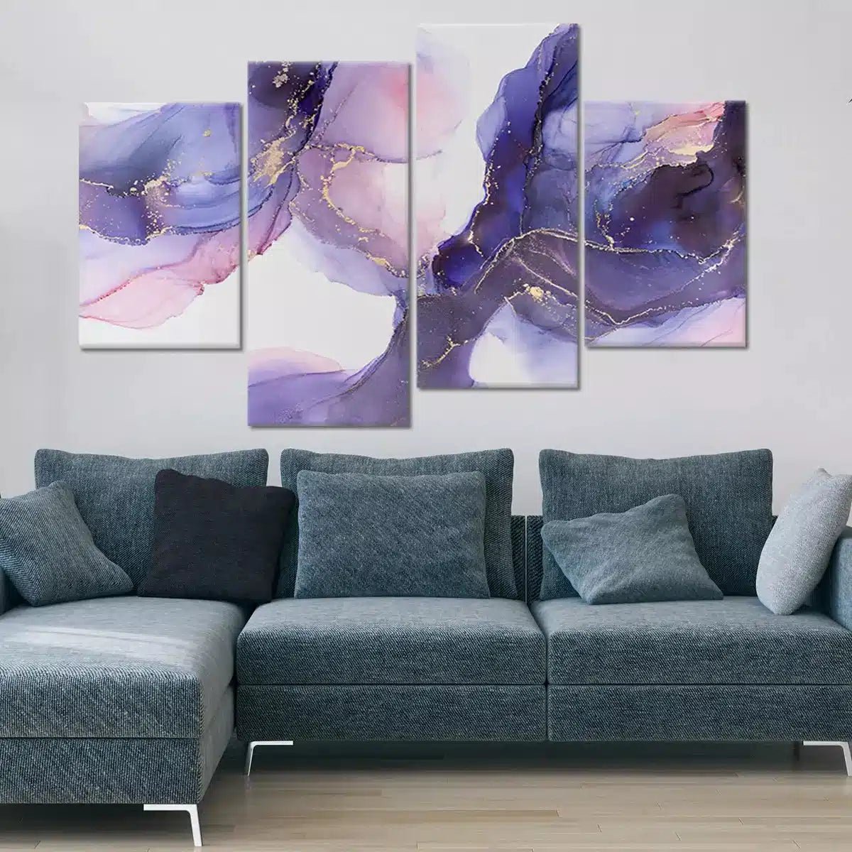 Modern Purple Abstract Wall Art Canvas-Stunning Canvas Prints