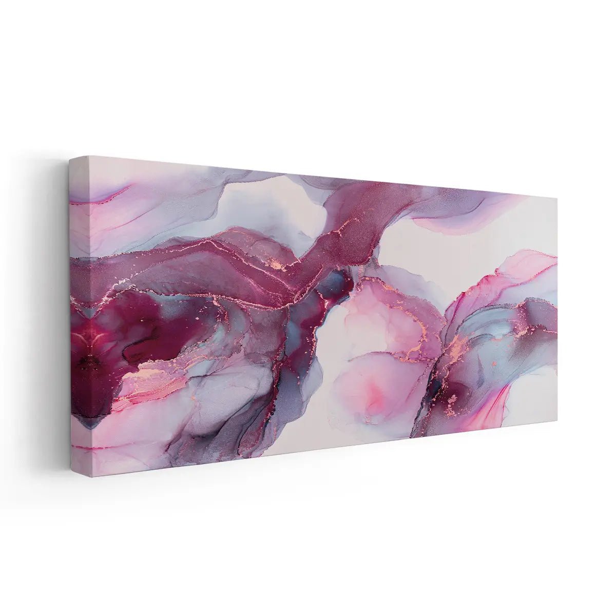 Pink and Purple Abstract Swirl Wall Art-Stunning Canvas Prints