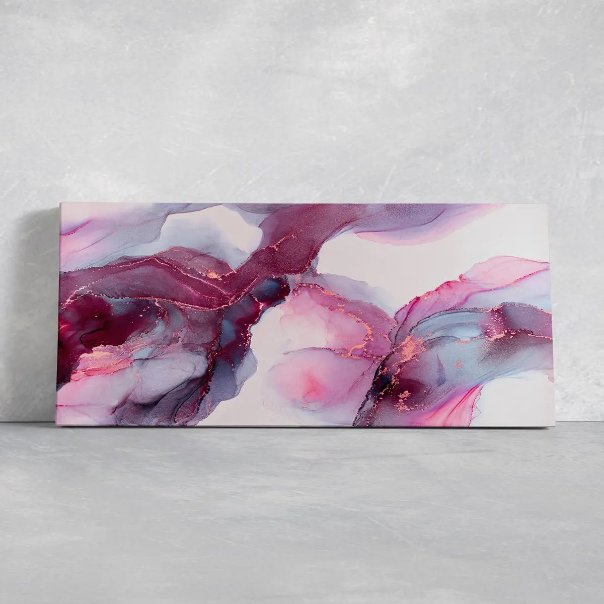 Pink and Purple Abstract Swirl Wall Art-Stunning Canvas Prints