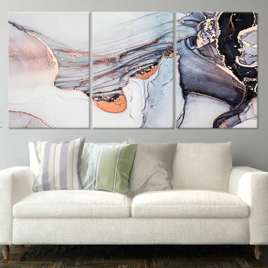 Abstract Cosmic Marble Wall Art For Living Room Wall-Stunning Canvas Prints