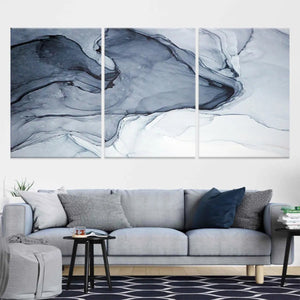 Black Ink Abstract Wall Art For Living Room Wall-Stunning Canvas Prints