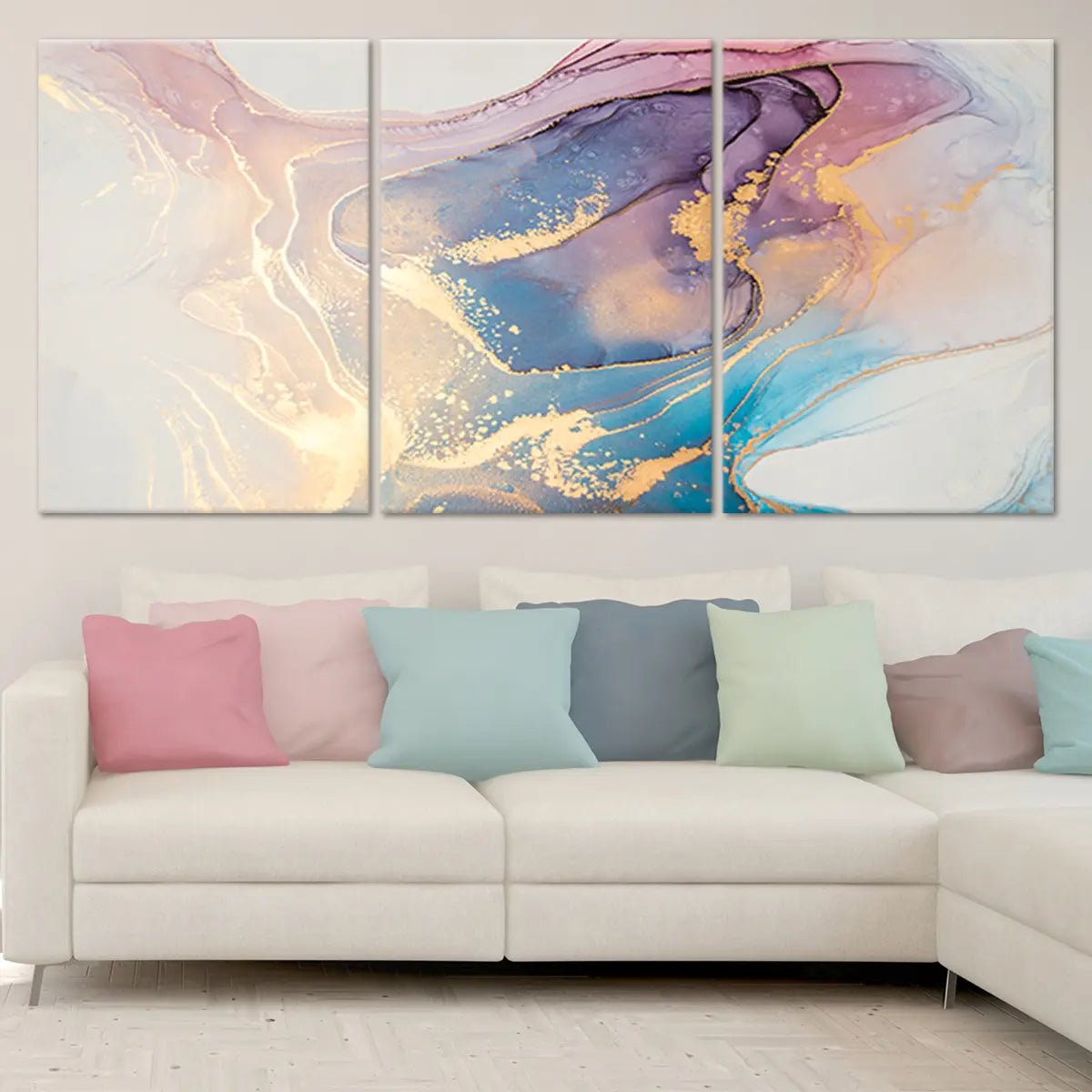 Abstract Fluid Dreams Wall Art For Living Room-Stunning Canvas Prints