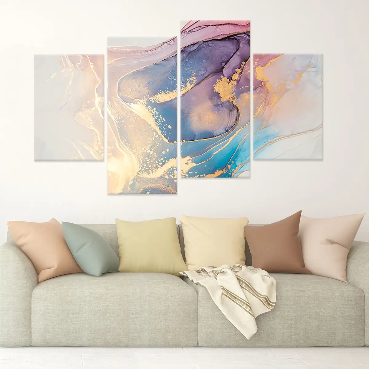 Abstract Fluid Dreams Wall Art For Living Room-Stunning Canvas Prints