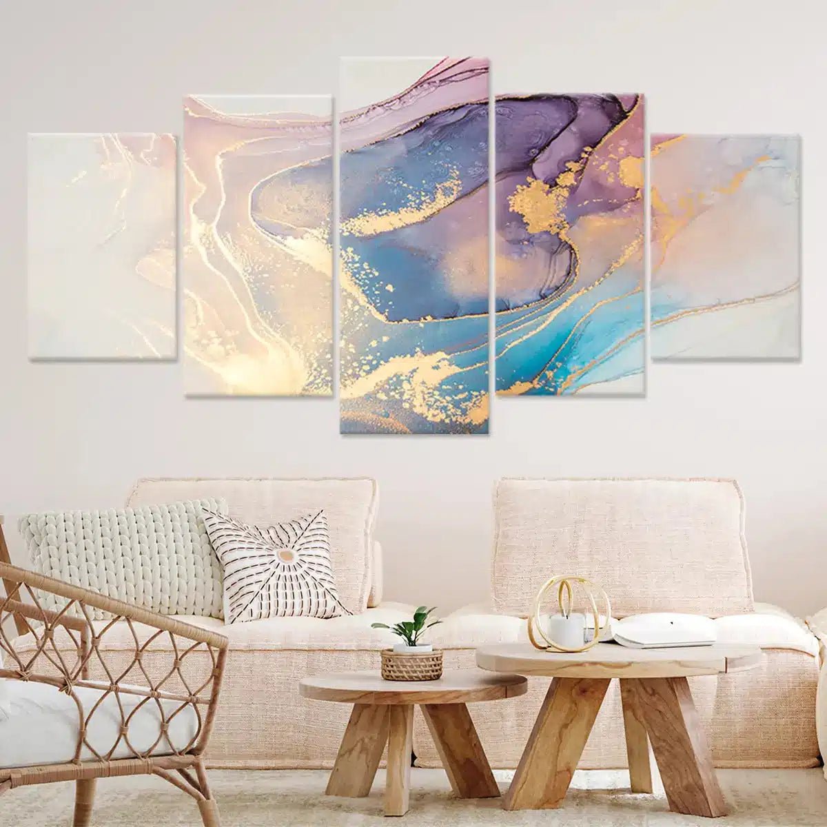 Abstract Fluid Dreams Wall Art For Living Room-Stunning Canvas Prints