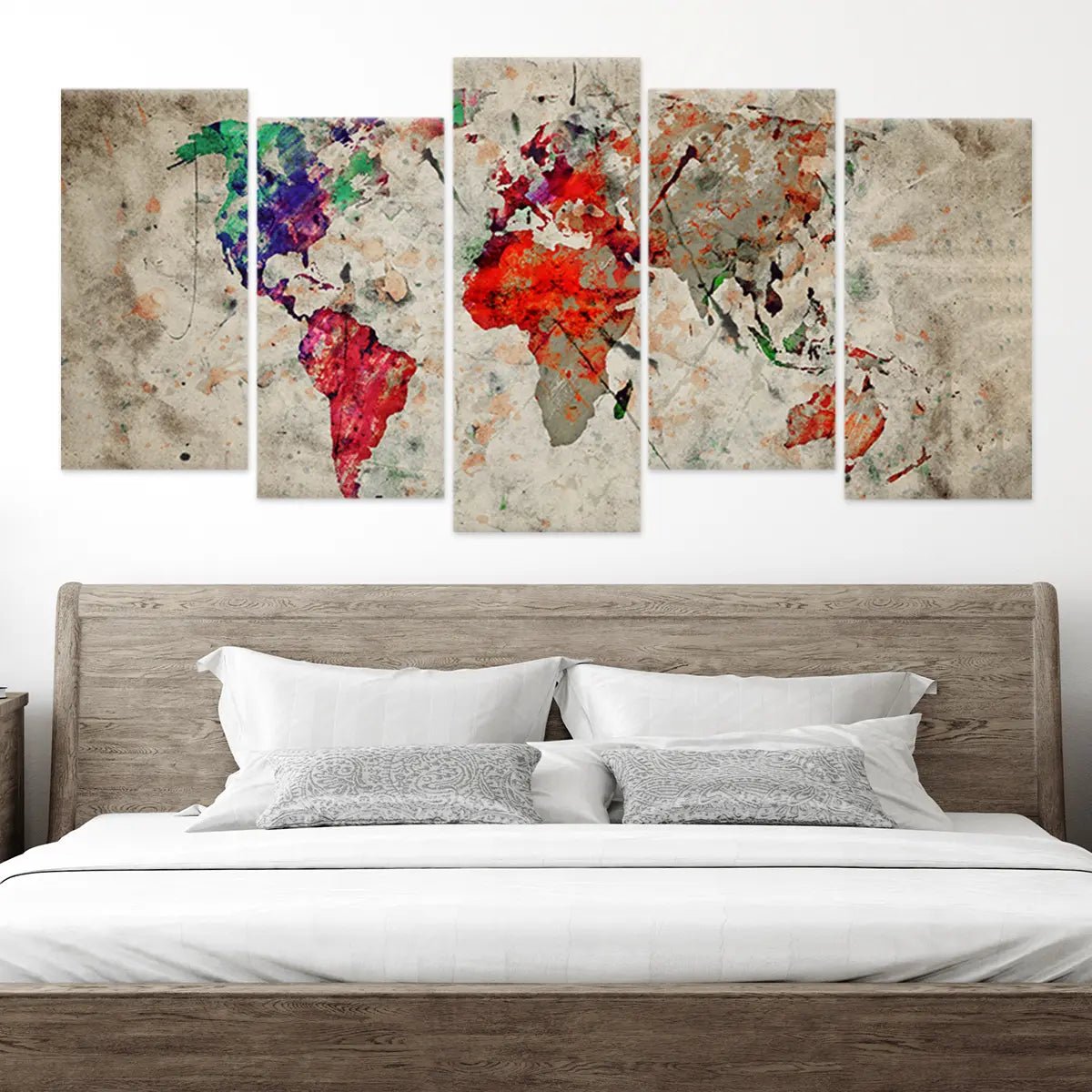 Abstract World Map Wall Art Canvas Print-Stunning Canvas Prints